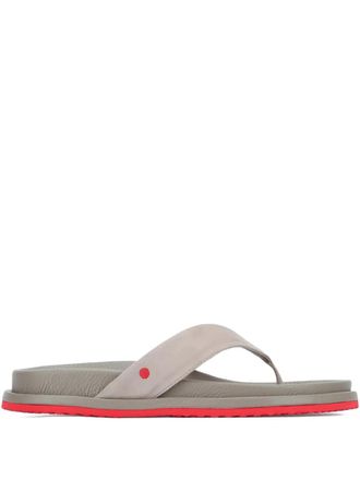 Kiton leather thong-strap sandals - men - Goat Skin/Leather/Cotton - 41 - Neutrals