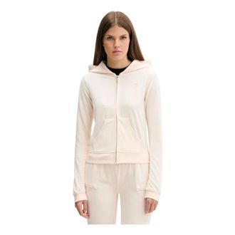 Juicy Couture Hoodies & sweatvesten, Dames, Beige, M, Heritage Robyn Hoodie