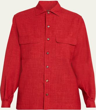Loro Piana Ida Buttoned Long-Sleeve Shirt