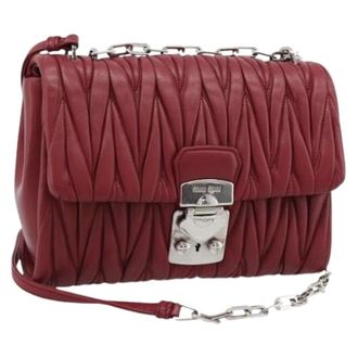 Miu Miu Borsa a spalla Pre-owned in pelle - - Pre-owned - Donna - Rosso - ONE SIZE