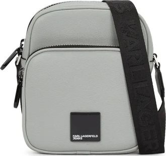 Karl Lagerfeld Borsa a tracolla con doppia zip - Grigio
