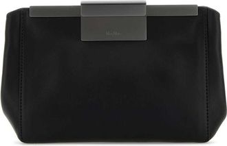 Max Mara Black Leather Belt Bag