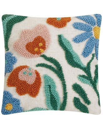 Peking Handicraft Rainbow Florals Hook Pillow