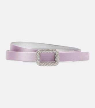 Roger Vivier Viv Choc embellished satin belt