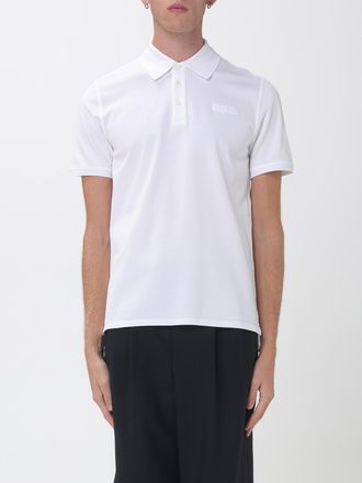 Givenchy Polo a maniche corte in cotone con colletto a costine e logo tono su tono