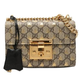 Gucci Pre-owned Padlock Crossbody - Dames - Vintage Schoudertas - Beige - ONE Size - Vintage