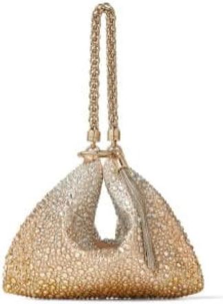 Jimmy Choo London Callie Clutchtas met Kristallen - Dames - Handtassen - Geel - ONE Size - Tassen