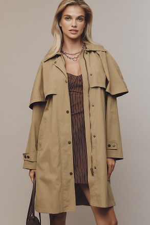 Avec Les Filles Mid-Length Cape Raincoat Jacket