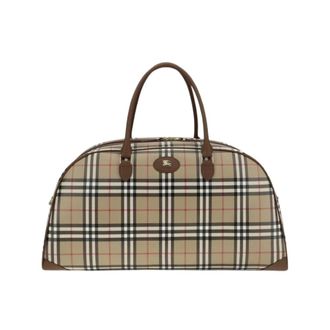 Burberry Bolsa de fin de semana Classic Check - Bags - Hombre - Beige - ONE SIZE