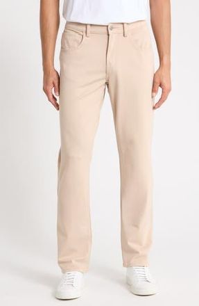 7 For All Mankind The Straight Double Knit Straight Leg Jeans in Double Knit Beige at Nordstrom Rack, Size 40
