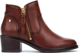 Pikolinos Bruine leren enkellaars voor vrouwen - Dames - Enkellaarsjes - Bruin - 35 EU - Schoenen