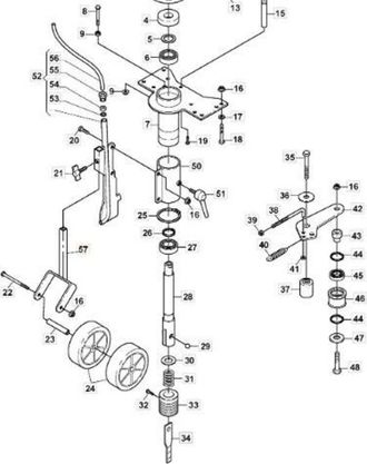 STIGA Sports Rueda De Horquilla Original Stiga - 1126-8028-01