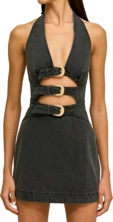 Cult Gaia Anice Dress In Carbon Wash