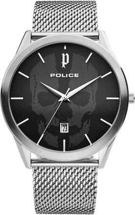 Police Herenhorloge Patriot Zwart Zilver Pl. 15305Js/02Mma - Heren - Horloges - Grijs - ONE Size - Accessoires