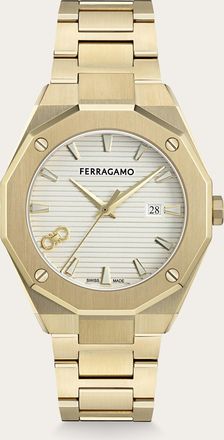 Ferragamo Men Ferragamo Edge 40mm Watch White