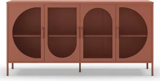 DRAWER Aparador de 4 puertas de metal L160cm - Terracota