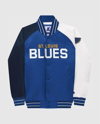Starter Youth St. Louis Blues Varsity Satin Full-Snap Jacket
