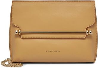 Strathberry Mini Stylist Leather Crossbody Bag in Brulee at Nordstrom