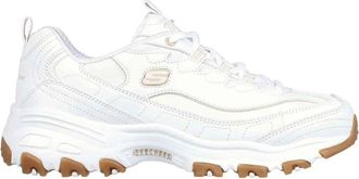 Skechers DLites - Good Neutral - Dames - Sneakers - Wit - 36 EU - Leer - Schoenen