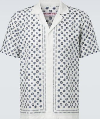 Orlebar Brown Camicia da bowling Maitan con stampa