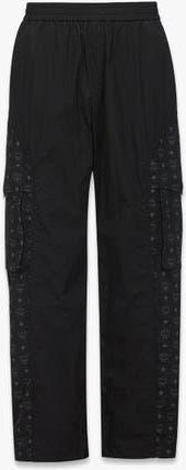 MCM Monogram Cargo Pants in Recycled Nylon in White at Nordstrom, Size Small