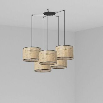 Faro Barcelona Faro mambo - Triple Cylindrical Cluster Drop Light Black, E27