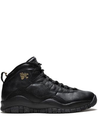 Nike Jordan Air Jordan Retro 10 NYC city pack - unisex - Leather/Rubber/Polyester - 10.5 - Black