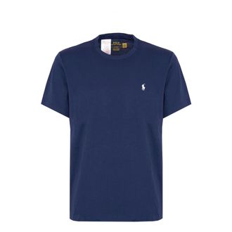 Polo Ralph Lauren T-Shirts, male, Blue, Size: M Crew Sleep Top