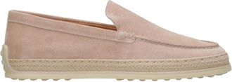 Tod's Stof Roze Su&egrave;de Sneakers - Dames - Loafers - Roze - 37 1/2 EU - Su&egrave;de - Schoenen