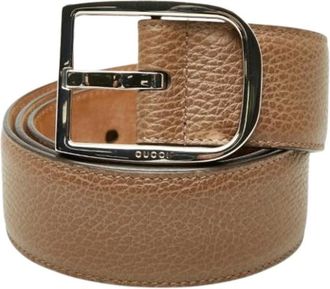 Gucci Pre-owned Belts, male, Brown, Size: ONE SIZE Pre-owned Leather Belt