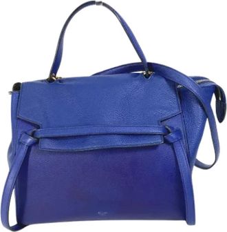 Celine Pre-owned Leather celine-bags - Dames - Vintage Handtas - Blauw - ONE Size - Vintage