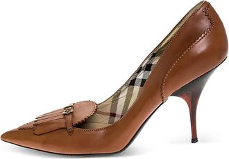 Burberry Pumps con frange 95mm - Marrone