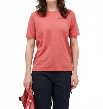 Peak Performance Explore Logo Tee In Trek Pink