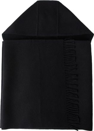 Brunello Cucinelli Black Hooded Scarf