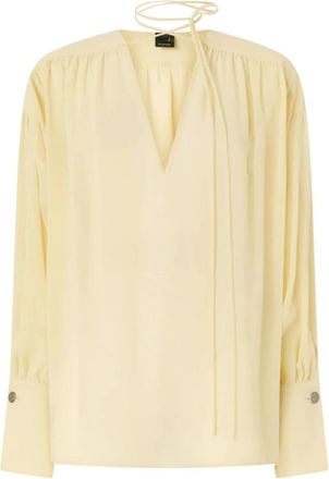 Pinko Blouses, female, Yellow, Size: S Asola Blouse