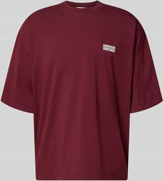 American Vintage American Vintage T-Shirt mit Logo-Print Modelll GIXY in Bordeaux, Gr&ouml;&szlig;e M/L