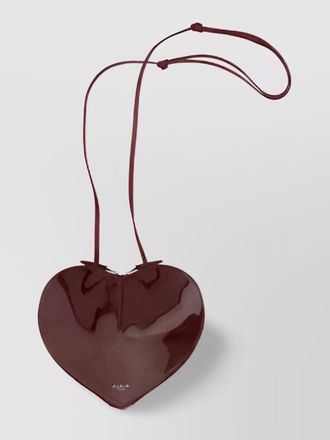 Alaia heart shape glossy finish shoulder bag