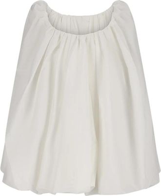 Jacquemus Lavande Top - Dames - Blouses - Wit - XS - Katoen - Overhemden
