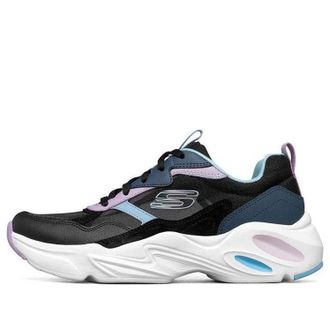 Skechers (WMNS) Skechers Stamina Airy Low-Top Running Shoes Black/Blue 896003-BKMT