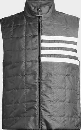 Thom Browne Men & apos;s Lightweight 4-Bar Quilted Ripstop Liner Vest