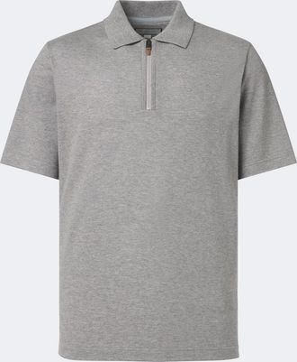 Canali Cotton and cashmere polo sweater