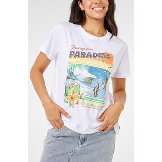 Rip Curl Paradise Standard Graphic T-Shirt in Optical White at Nordstrom, Size Xx-Large