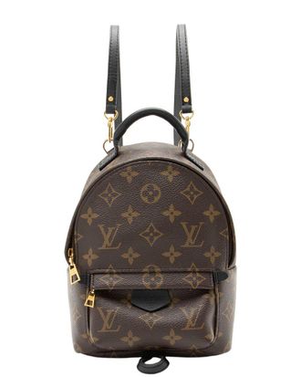 Louis Vuitton Black Monogram Canvas Palm Springs Mini Backpack (Authentic Pre- Loved)