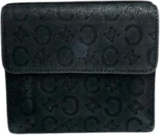 Celine Pre-owned Wallets, female, Black, Size: ONE SIZE Pre-owned Suede Wallet