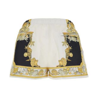 Versace Badmode, Heren, Veelkleurig, XL, Polyester, Coral Theatre Zwemshorts