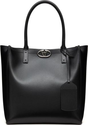 Valentino Garavani medium VLogo Locker tote bag - men - Suede/Leather - One Size - Black