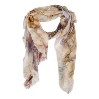 Faliero Sarti Scarves, female, Multicolor, Size: ONE SIZE Stola in misto cashmere fantasia floreale