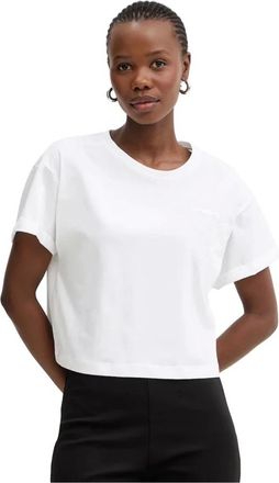 Twinset Tops, Dames, Wit, S, Katoen, T-Shirt