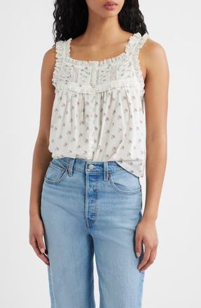 D&ocirc;en Fidella Floral Organic Cotton Top in Petit Posy Calico at Nordstrom, Size X-Large