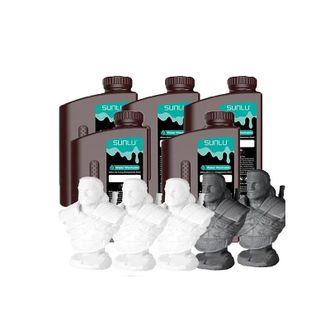 OEM Resina Para Impresoras 3d, Alta Precisi&oacute;n, Aplicaciones Vers&aacute;tiles, Color Gris Oscuro Lavado Con Agua